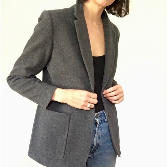 Cashmere wool blend blazer - Picture 3 of 16